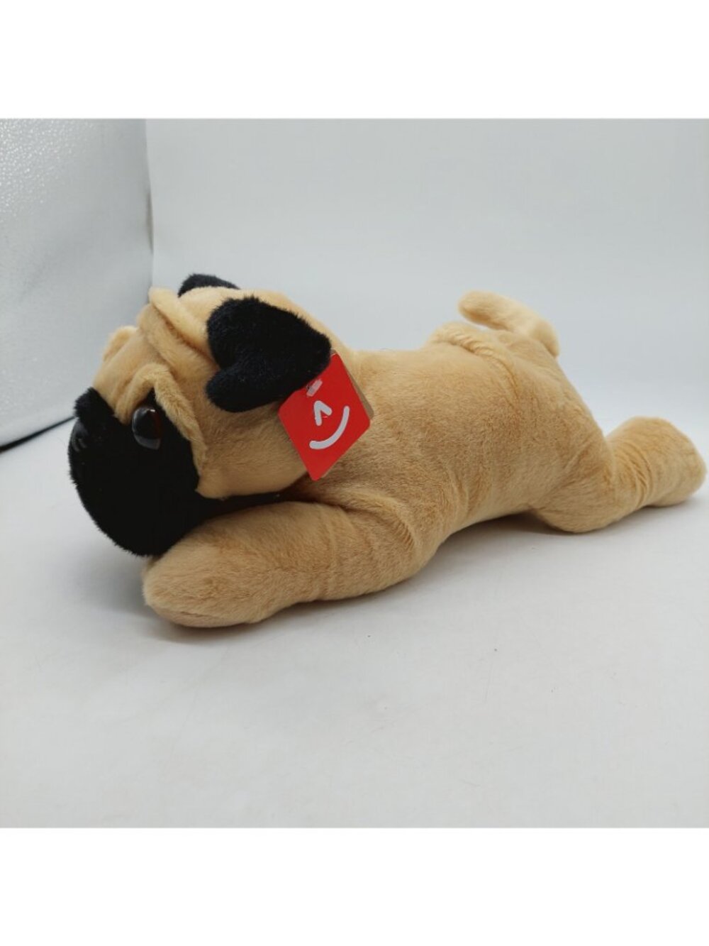 Aurora World Pug Puppy Dog Plush Flopsie Stuffed Animal Toy 8" Tan Black Toy